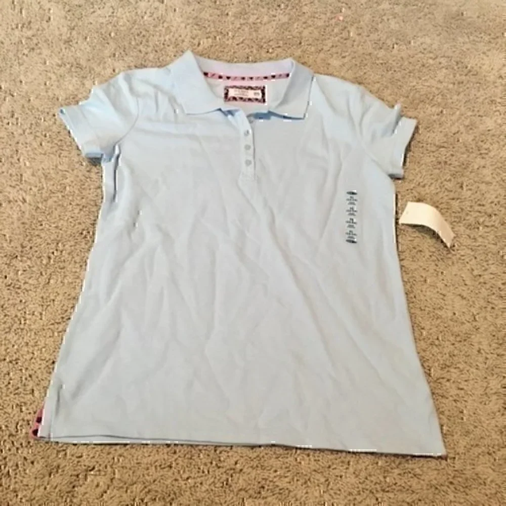 Old Navy Girls size xlarge 12/14  light blue polo